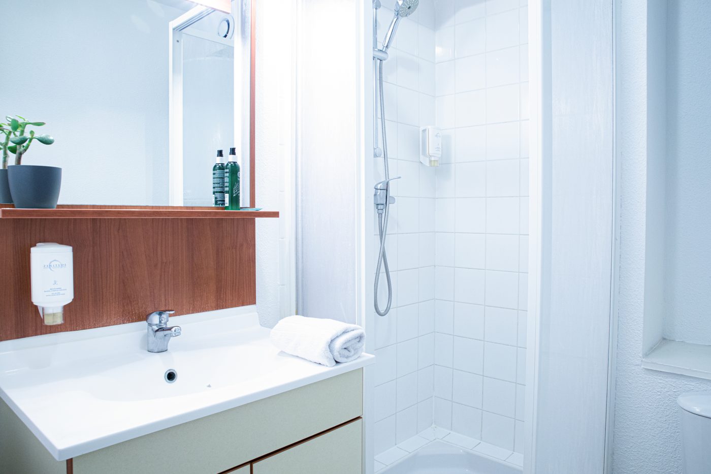 Salle d'eau avec douche