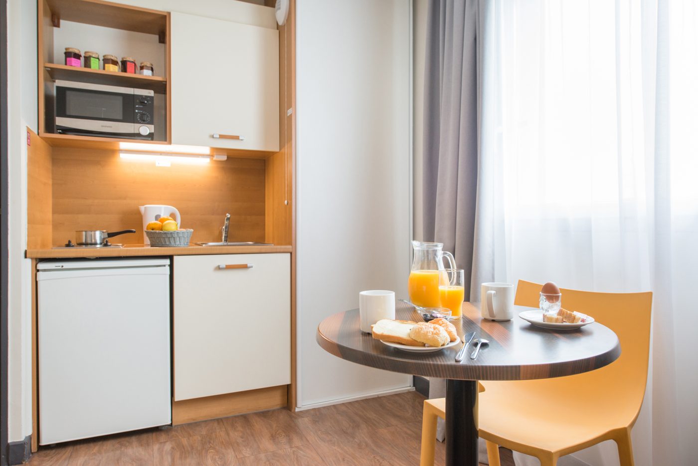 Kitchenette et coin repas